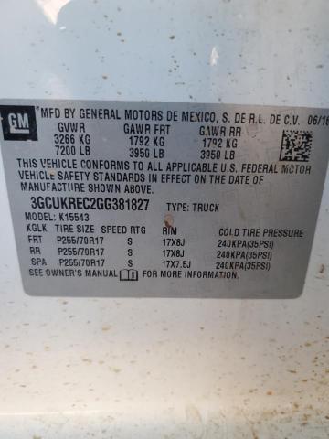 Photo 11 VIN: 3GCUKREC2GG381827 - CHEVROLET SILVERADO 