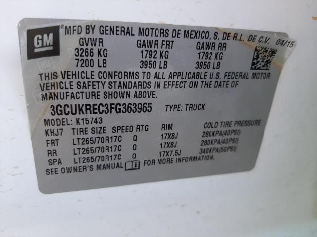 Photo 11 VIN: 3GCUKREC3FG363965 - CHEVROLET ALL MODELS 