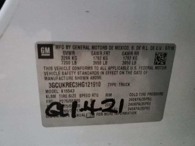 Photo 11 VIN: 3GCUKREC3HG121910 - CHEVROLET SILVERADO 