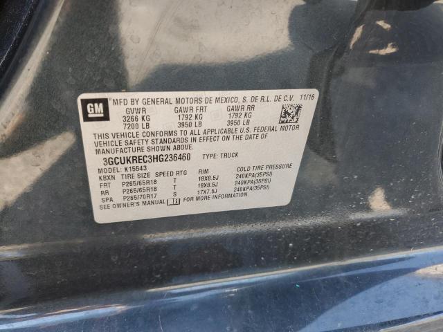 Photo 11 VIN: 3GCUKREC3HG236460 - CHEVROLET SILVERADO 