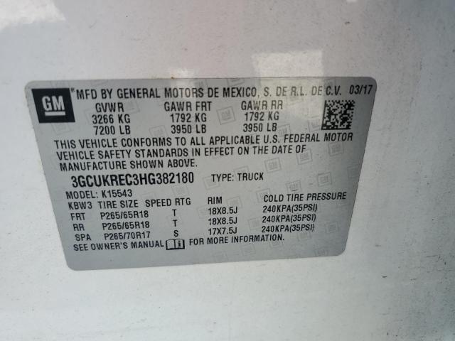 Photo 12 VIN: 3GCUKREC3HG382180 - CHEVROLET SILVERADO 