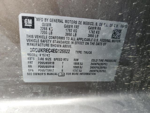 Photo 11 VIN: 3GCUKREC4EG126822 - CHEVROLET SILVERADO 