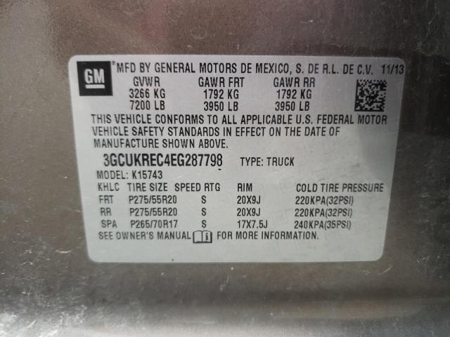 Photo 9 VIN: 3GCUKREC4EG287798 - CHEVROLET SILVERADO 