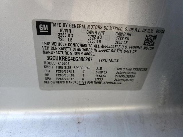 Photo 11 VIN: 3GCUKREC4EG380207 - CHEVROLET SILVERADO 