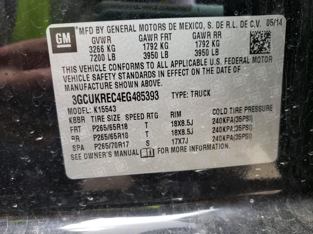 Photo 9 VIN: 3GCUKREC4EG485393 - CHEVROLET SILVERADO 