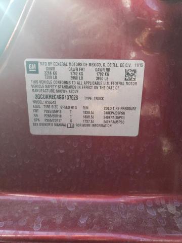 Photo 9 VIN: 3GCUKREC4GG137628 - CHEVROLET SILVERADO 