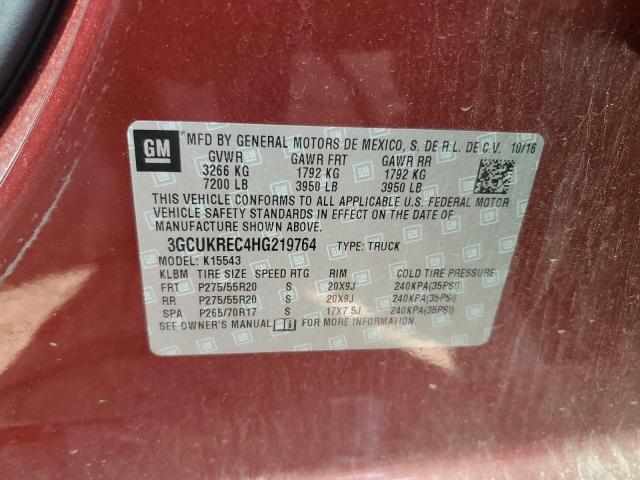 Photo 12 VIN: 3GCUKREC4HG219764 - CHEVROLET SILVERADO 