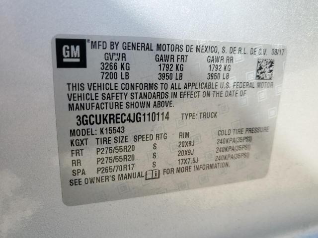 Photo 11 VIN: 3GCUKREC4JG110114 - CHEVROLET SILVERADO 