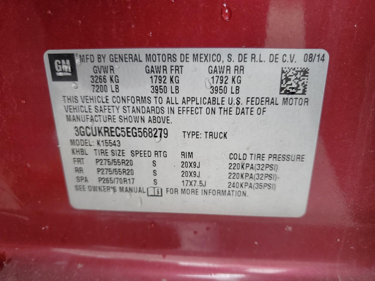 Photo 11 VIN: 3GCUKREC5EG568279 - CHEVROLET SILVERADO 