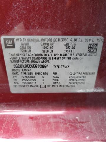 Photo 11 VIN: 3GCUKREC6EG309994 - CHEVROLET SILVERADO 