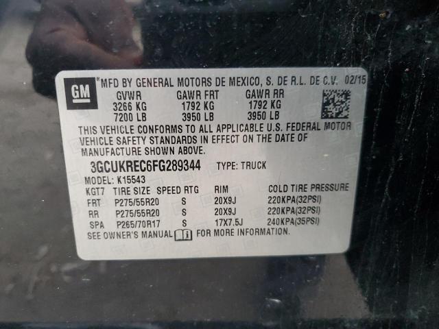 Photo 11 VIN: 3GCUKREC6FG289344 - CHEVROLET SILVERADO 