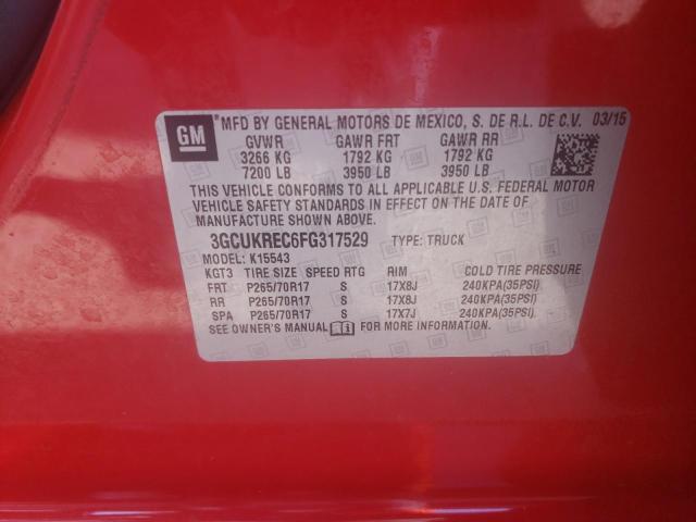 Photo 11 VIN: 3GCUKREC6FG317529 - CHEVROLET SILVERADO 