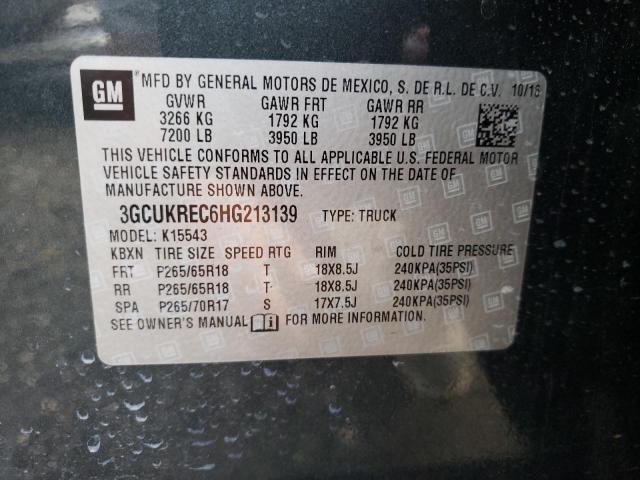 Photo 9 VIN: 3GCUKREC6HG213139 - CHEVROLET SILVERADO 