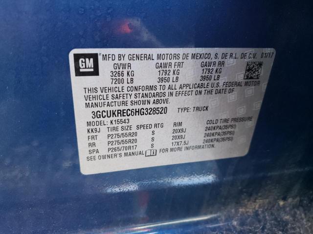 Photo 9 VIN: 3GCUKREC6HG328520 - CHEVROLET SILVERADO 