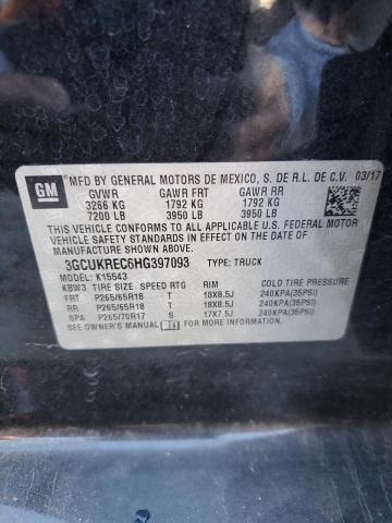 Photo 11 VIN: 3GCUKREC6HG397093 - CHEVROLET SILVERADO 