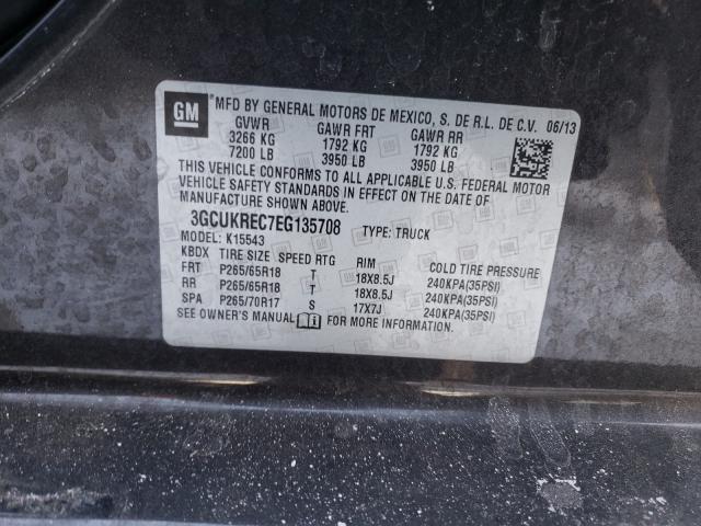 Photo 9 VIN: 3GCUKREC7EG135708 - CHEVROLET SILVERADO 