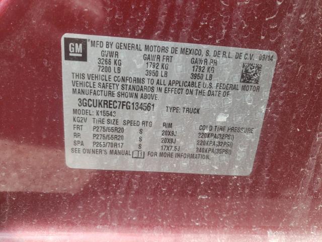 Photo 9 VIN: 3GCUKREC7FG134561 - CHEVROLET SILVERADO 