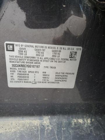 Photo 11 VIN: 3GCUKREC7GG167187 - CHEVROLET SILVERADO 