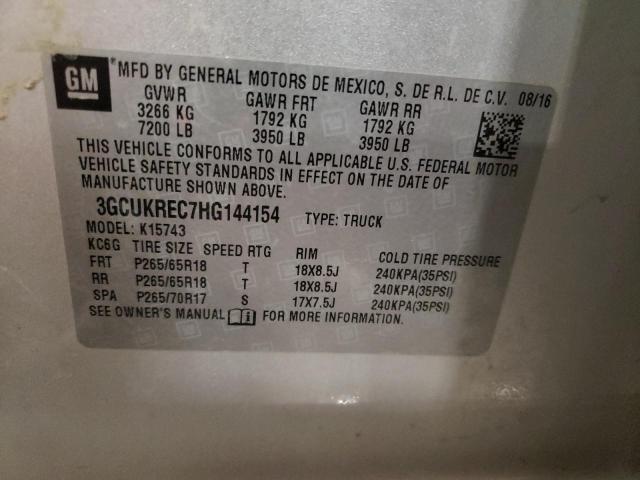 Photo 11 VIN: 3GCUKREC7HG144154 - CHEVROLET SILVERADO 