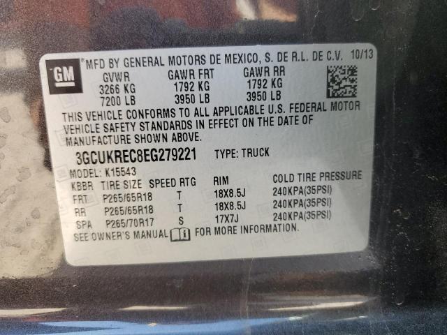 Photo 11 VIN: 3GCUKREC8EG279221 - CHEVROLET SILVERADO 