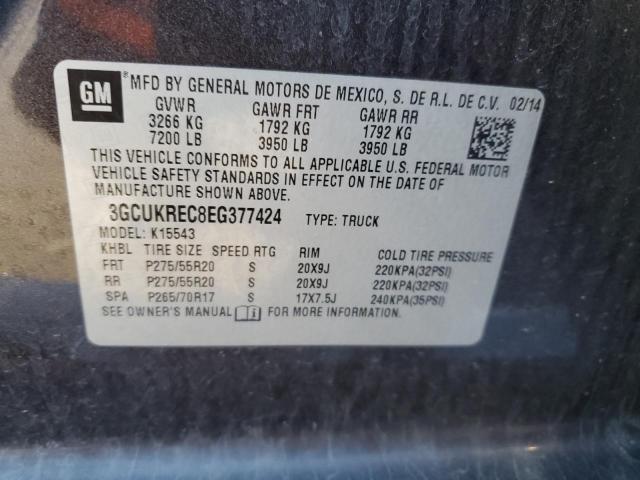 Photo 12 VIN: 3GCUKREC8EG377424 - CHEVROLET SILVERADO 