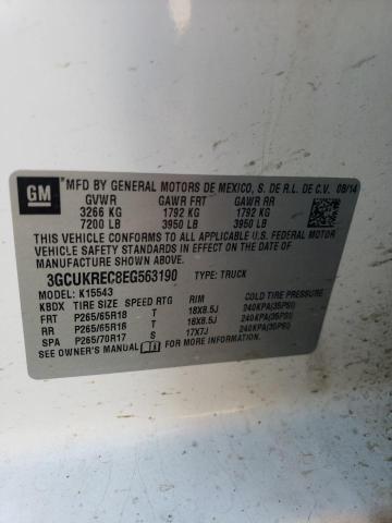 Photo 11 VIN: 3GCUKREC8EG563190 - CHEVROLET SILVERADO 