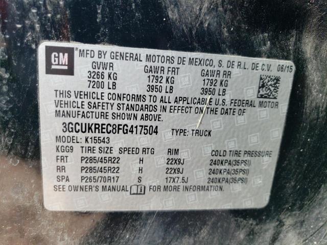 Photo 12 VIN: 3GCUKREC8FG417504 - CHEVROLET SILVERADO 