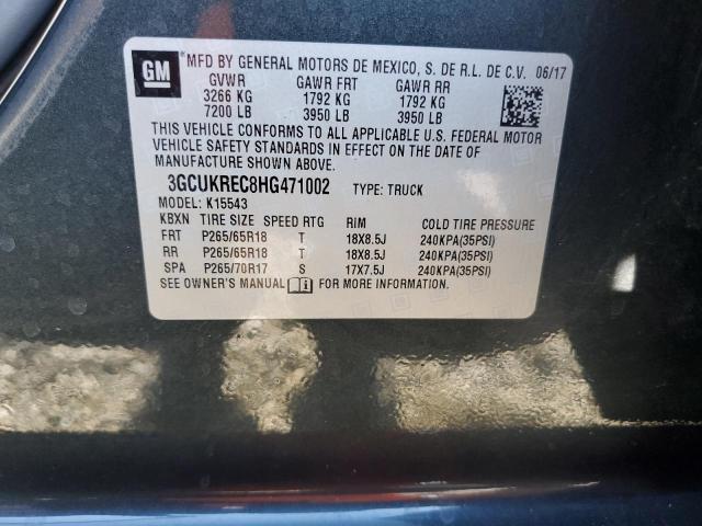 Photo 11 VIN: 3GCUKREC8HG471002 - CHEVROLET SILVERADO 