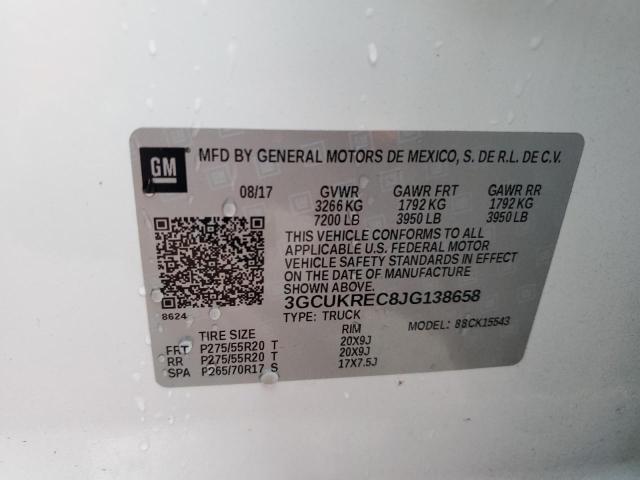 Photo 11 VIN: 3GCUKREC8JG138658 - CHEVROLET ALL MODELS 