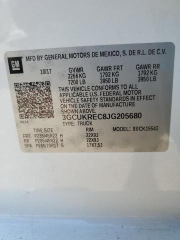 Photo 11 VIN: 3GCUKREC8JG205680 - CHEVROLET SILVERADO 