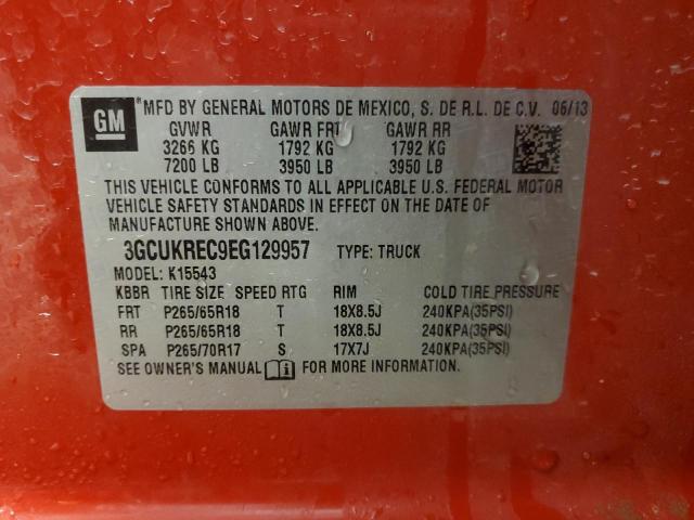 Photo 13 VIN: 3GCUKREC9EG129957 - CHEVROLET SILVERADO 