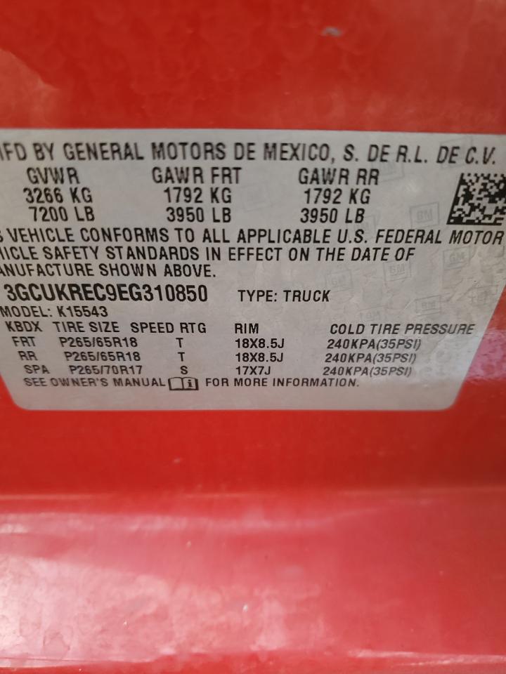 Photo 11 VIN: 3GCUKREC9EG310850 - CHEVROLET SILVERADO 