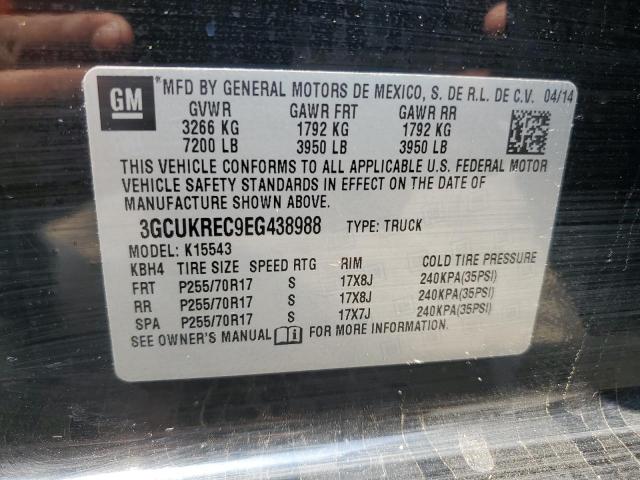 Photo 11 VIN: 3GCUKREC9EG438988 - CHEVROLET SILVERADO 