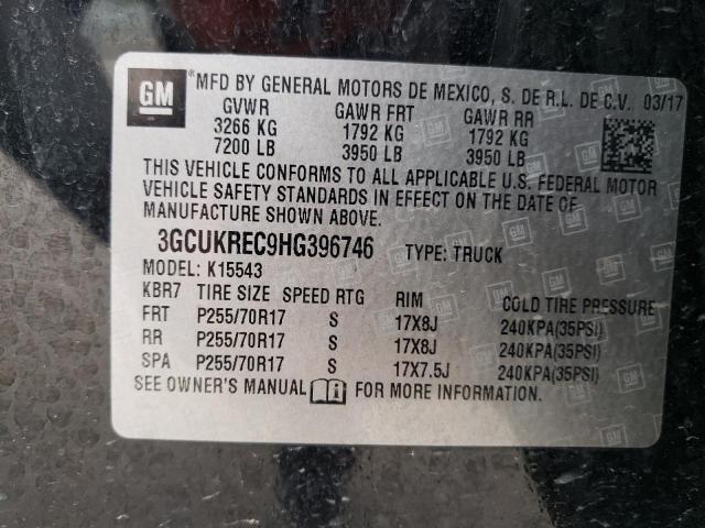 Photo 11 VIN: 3GCUKREC9HG396746 - CHEVROLET SILVERADO 