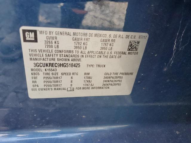 Photo 11 VIN: 3GCUKREC9HG518425 - CHEVROLET SILVERADO 