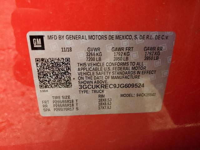 Photo 11 VIN: 3GCUKREC9JG609524 - CHEVROLET SILVERADO 