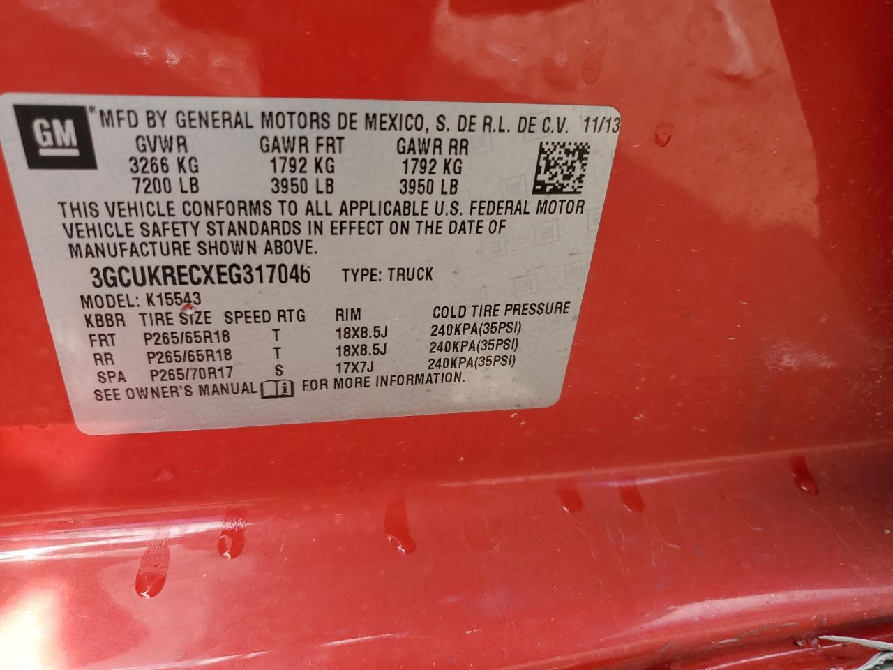 Photo 11 VIN: 3GCUKRECXEG317046 - CHEVROLET SILVERADO 