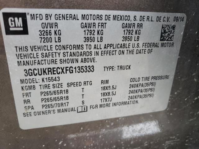 Photo 11 VIN: 3GCUKRECXFG135333 - CHEVROLET SILVERADO 