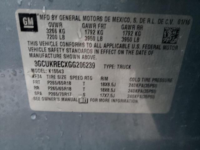 Photo 11 VIN: 3GCUKRECXGG206239 - CHEVROLET SILVERADO 