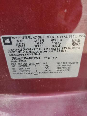 Photo 11 VIN: 3GCUKREH4EG262721 - CHEVROLET SILVERADO 