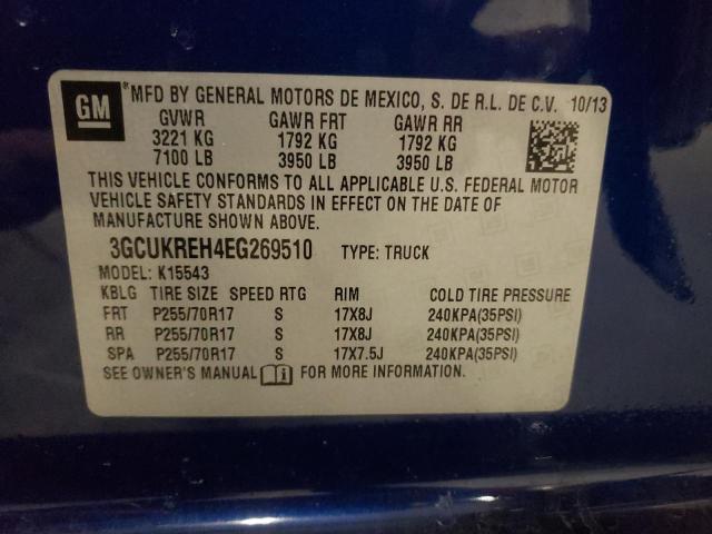 Photo 11 VIN: 3GCUKREH4EG269510 - CHEVROLET ALL MODELS 