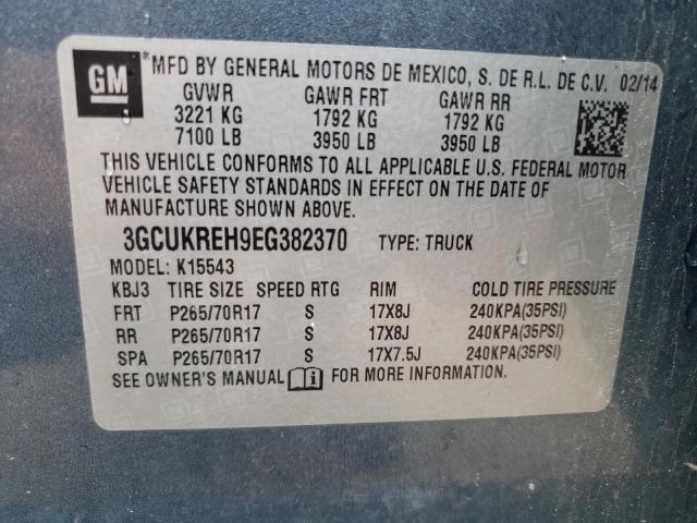 Photo 11 VIN: 3GCUKREH9EG382370 - CHEVROLET SILVERADO 