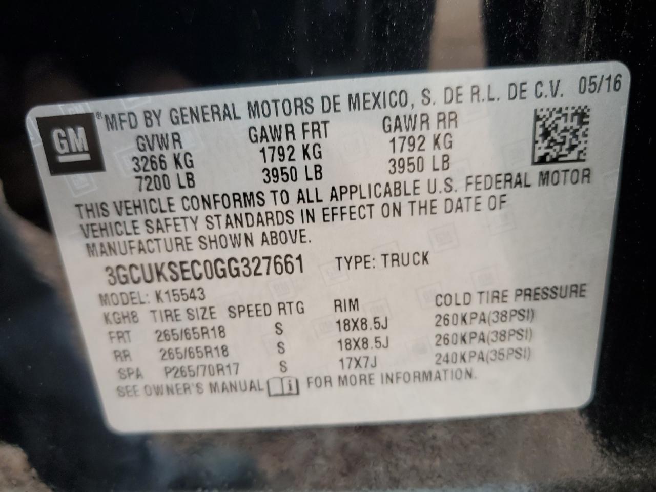 Photo 11 VIN: 3GCUKSEC0GG327661 - CHEVROLET SILVERADO 