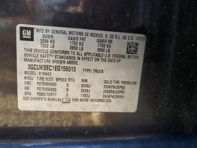 Photo 11 VIN: 3GCUKSEC1EG156013 - CHEVROLET SILVERADO 