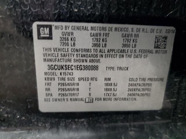 Photo 11 VIN: 3GCUKSEC1EG380088 - CHEVROLET SILVERADO 