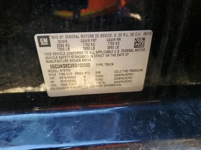 Photo 11 VIN: 3GCUKSEC2EG103353 - CHEVROLET SILVERADO 