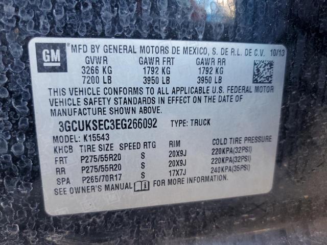 Photo 11 VIN: 3GCUKSEC3EG266092 - CHEVROLET ALL MODELS 