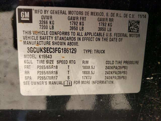 Photo 9 VIN: 3GCUKSEC3FG186129 - CHEVROLET SILVERADO 