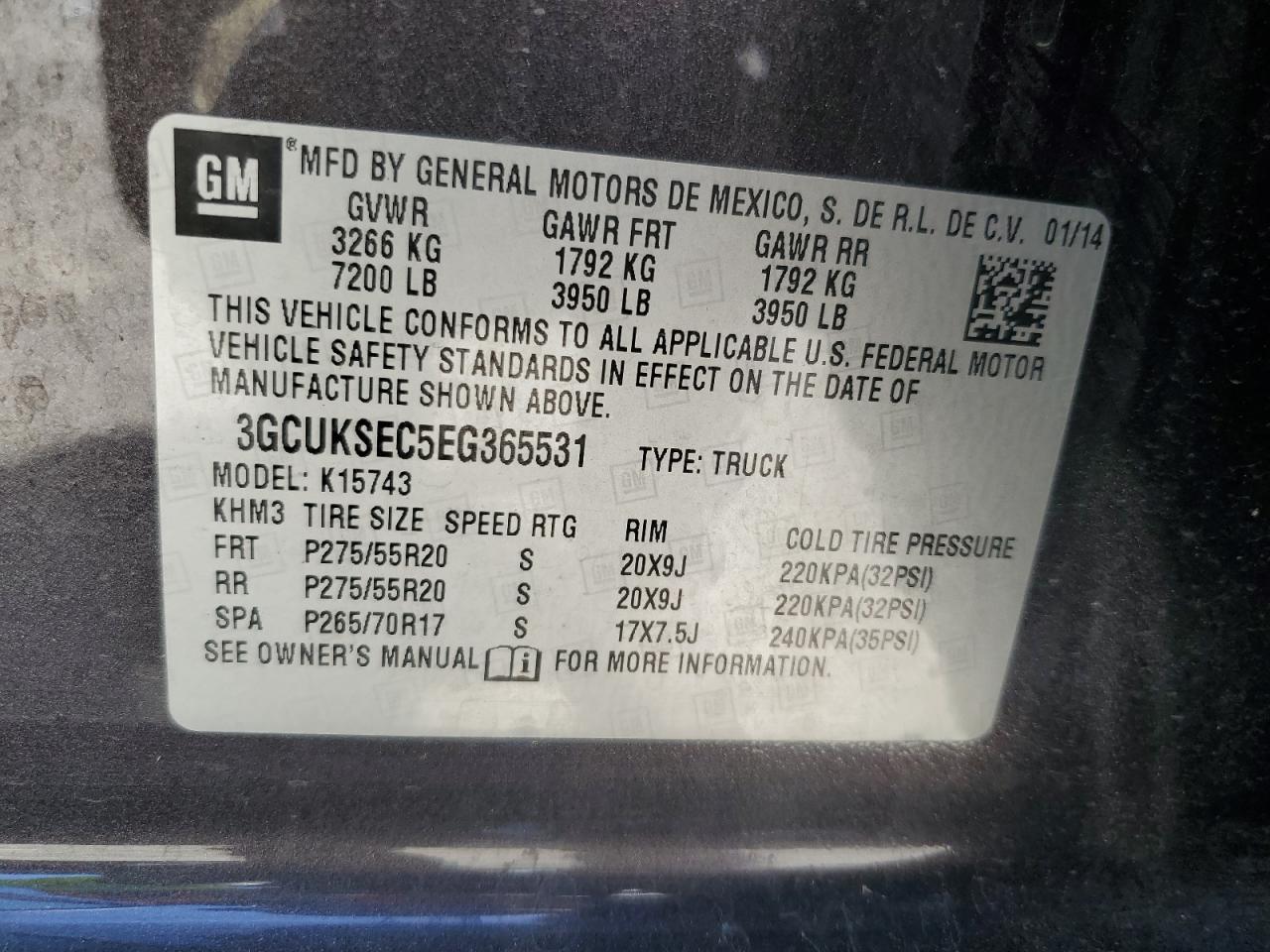 Photo 11 VIN: 3GCUKSEC5EG365531 - CHEVROLET SILVERADO 