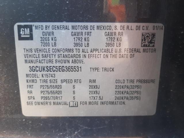 Photo 12 VIN: 3GCUKSEC5EG365531 - CHEVROLET SILVERADO 